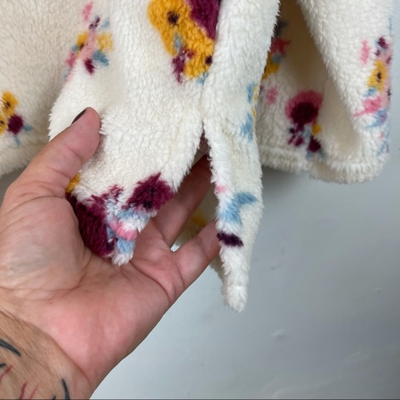 Floral Print Teddy Bear Pullover Jacket SZ 3X NWOT - Picture 3 of 8